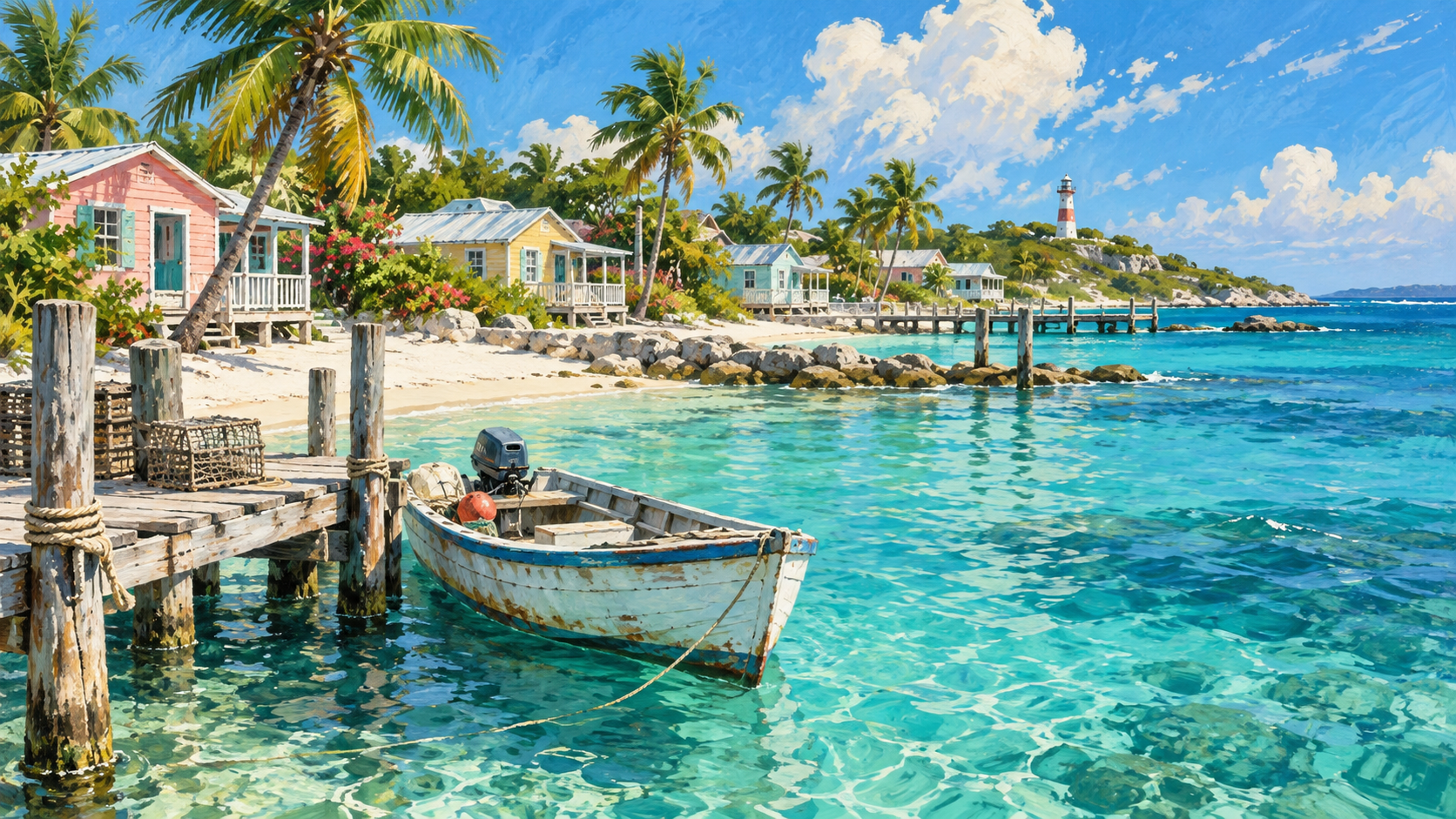 Destination illustration for Bimini Legends, Wrecks & Island Culture